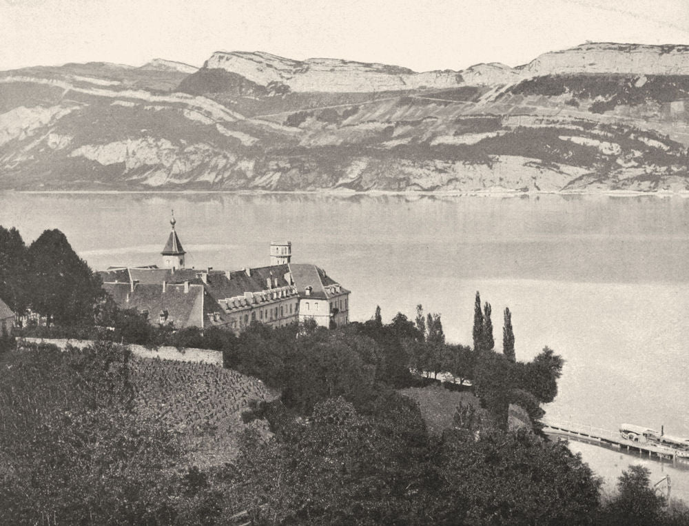 SAVOIE. Abbaye de Haute-Combe 1903 old antique vintage print picture